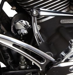 画像2: Deep Cut Inner Shift Lever Black 00年以降のツーリングモデル用