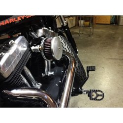 画像1: Sportster Forty-Eight SHORT Serrated Footpegs 