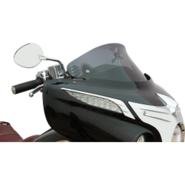 画像1: クロックワークスフレア シールド インディアン Chieftain/Chief Roadmaster用 10インチ ダークスモーク (1)