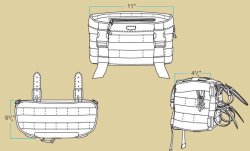 画像2: EXFIL-7ツーリングバッグ グリーン