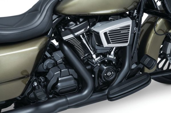 画像2: トランスミッションカバー M8ツーリング用 ブラック (2)