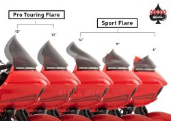 画像4: クロックワークス フレアスポーツシールド 6インチ ダークスモーク 2015UP