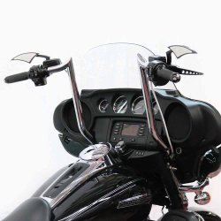 画像6: モンキーバガーバー 2014年以降のバットウイング用8/10/12/14/16インチ クローム 配線加工済み