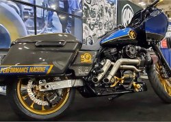 画像4: Performance Machine M8ツーリングモデル用 ミッドコントロールキット ブラック/ゴールド