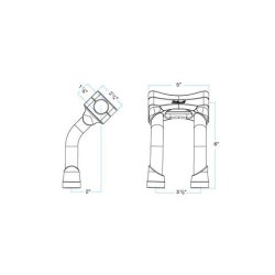 画像6: BILTWELL MURDOCK OS 1-1/8インチハンドル用 6インチプルバックライザー