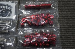 画像7: CHACHOS  カラービレットカバーエンジンボルトキット M8用