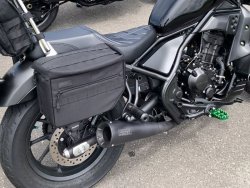 画像3: VANCE&HINES レブル250/500 UPSWEEP スリップオン マットブラック 