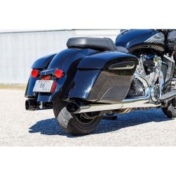 画像6: S&S ブロードヘッドスリップオンマフラー スラッシュカットエンド クローム