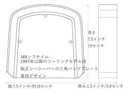 画像4: SDCグリッパーシートマッチデザイン HD純正トライアングルバックプレート向けパッド レッドステッチ