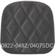 画像3: SDCグリッパーシートマッチデザイン HD純正トライアングルバックプレート向けパッド レッドステッチ (3)
