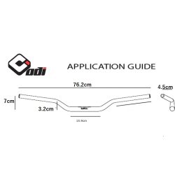 画像2: ODI 1インチ TRACKER V-Twin ハンドル シルバー