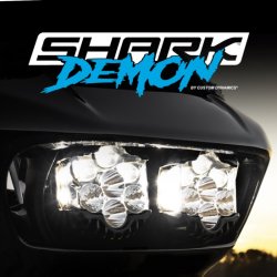 画像1: SHARK DEMON パフォーマンスLEDヘッドライトキット 2015年以降のロードグライド用