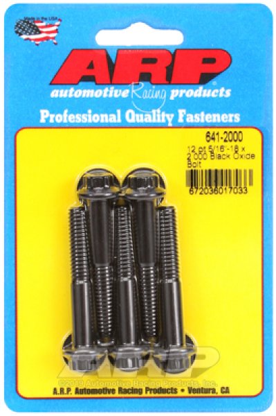 画像1: ARP Black Oxide ボルト 5/16˝-18 2.000˝ 5本セット　 (1)