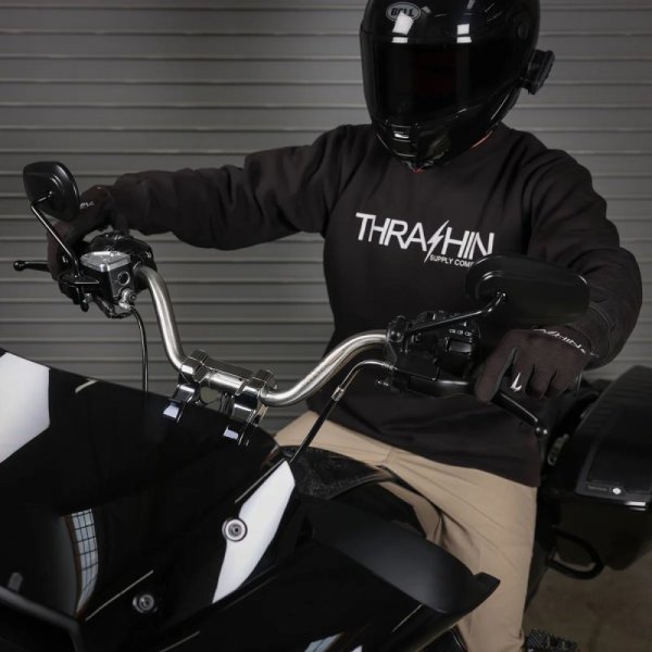 画像5: Thrashin Supply  ハイベンドハンドル ステン  2023.5年以降新型ハンドルコントロール用 (5)