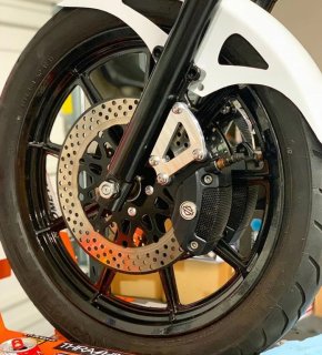 RAMJET RACING HD純正ブレンボリアキャリパー用ブラケット FXR用 FXR