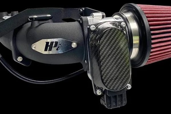 画像1: HPI カーボンスロットルボディーサイドカバー (1)