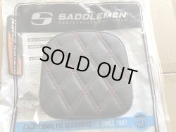 画像1: SDCグリッパーシートマッチデザイン HD純正トライアングルバックプレート向けパッド レッドステッチ