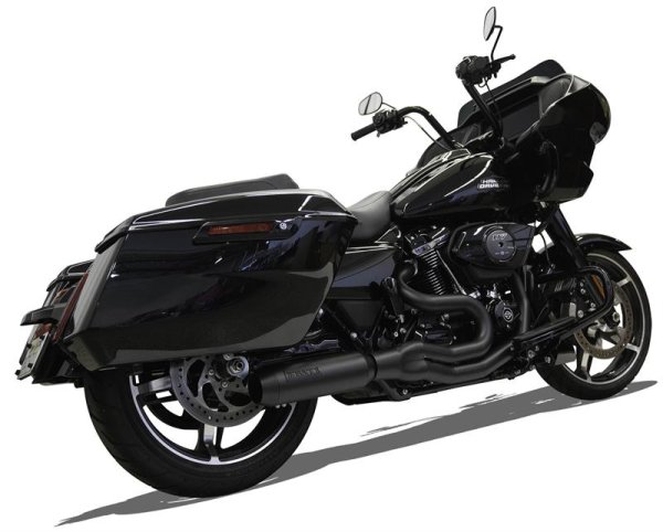 画像2: Mid-Length 2-1 スーパーバイクフルエキゾースト M8パフォーマンスバガー　ブラック (2)
