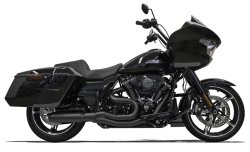画像1: Mid-Length 2-1 スーパーバイクフルエキゾースト M8パフォーマンスバガー　ブラック