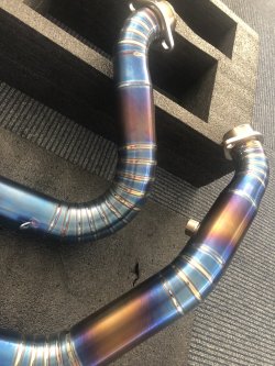 画像6: チタニウム 2-1 マフラー M8 ソフテイル用