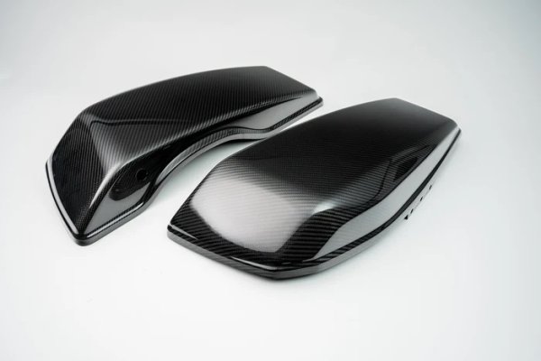 画像1: SLYFOX カーボン サドルバックリッド（蓋） 2023CVO/2024年以降新型ツーリング用 (1)