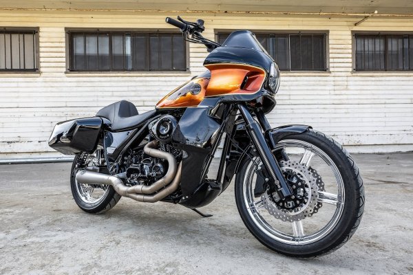 画像1: SADDLEMEN MINI FXRTカウル FXR用 (1)