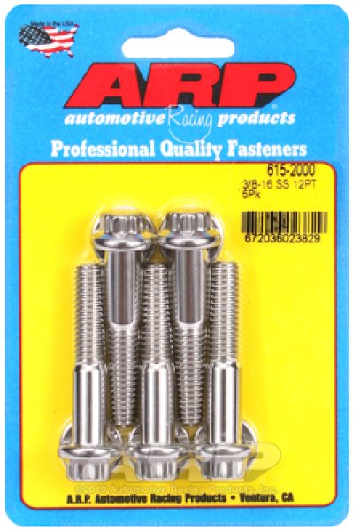 画像1: ARP ステンレス ボルト 3/8˝-16 2.000" 5本セット　 (1)