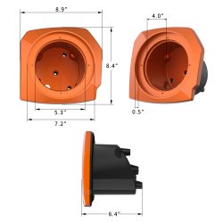 画像3: 6.5インチスピーカーポッド　ロワフェアリング用