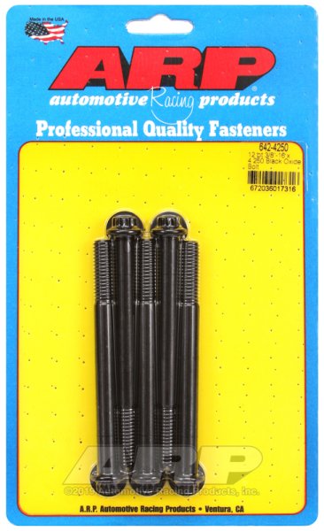画像1: ARP Black Oxide ボルト 3/8˝-16 4.250˝ 5本セット　 (1)