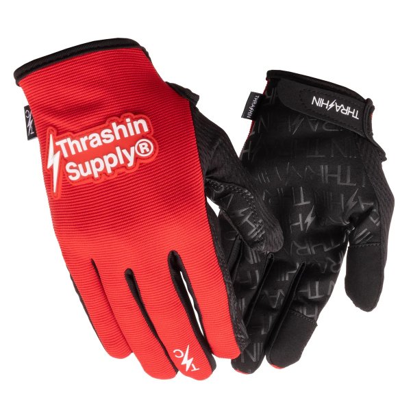 画像1: Thrashin Supply オフィシャル レッド ステルスグローブ  (1)