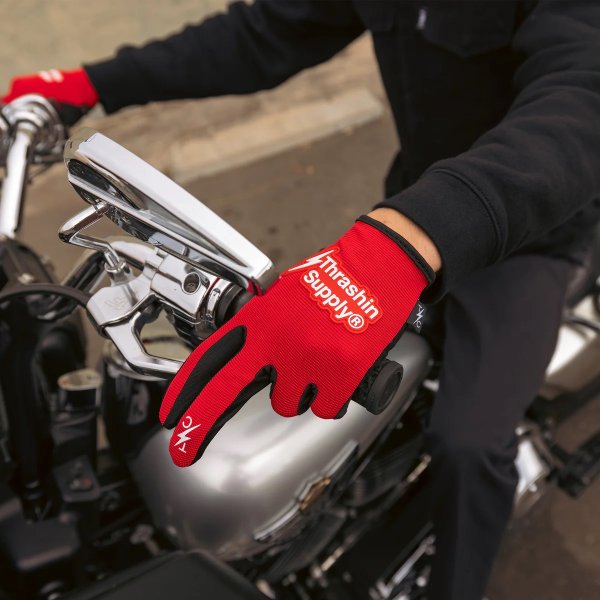 画像4: Thrashin Supply オフィシャル レッド ステルスグローブ  (4)
