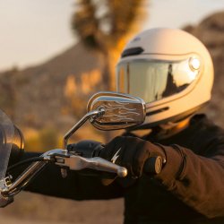 画像10: 8月入荷予定 スラッシン ビレットミニミラー フレイムデザイン ブラック/クローム