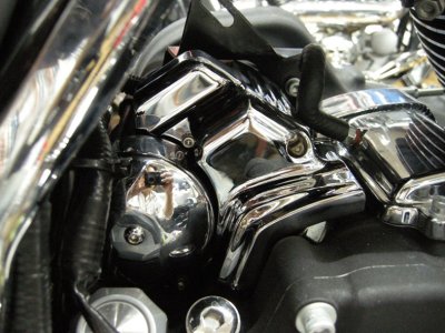 画像3: スターターモーター クロームカバー 2007年以降のツーリングモデル用