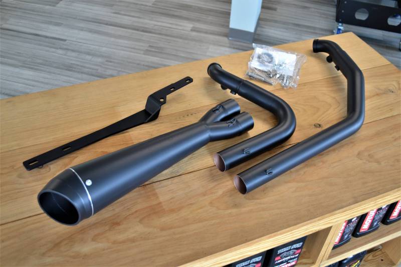 Jackpot RTX Riot 2into1 shorty Exhaust ブラックセラコート マフラー FUEL MOTO