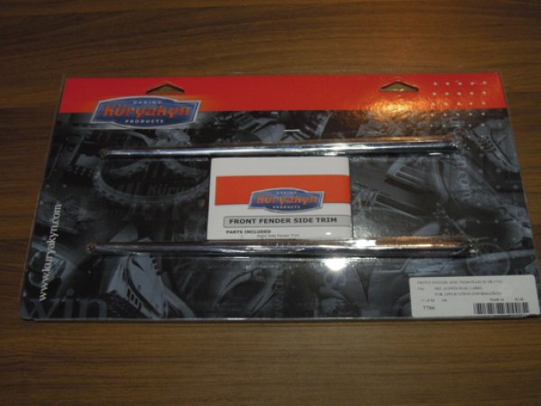 画像3: フロントフェンダーサイドクロームトリム ツーリングモデル用 (3)