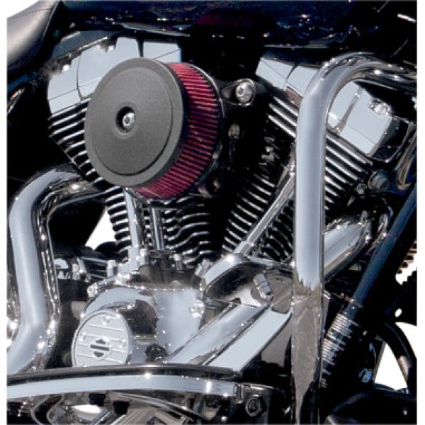 画像2: ステルスエアクリーナー BOB DOME/ボブドームカバー クローム/ブラック (2)