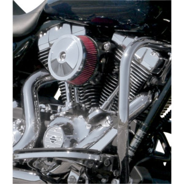 画像4: ステルスエアクリーナー BOB DOME/ボブドームカバー クローム/ブラック (4)