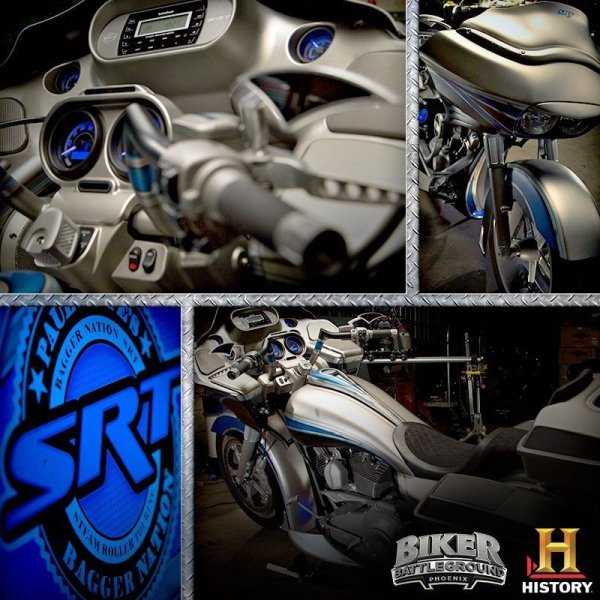 画像3:  1 1/4" Monkey Drag Bars クローム/ブラック (3)