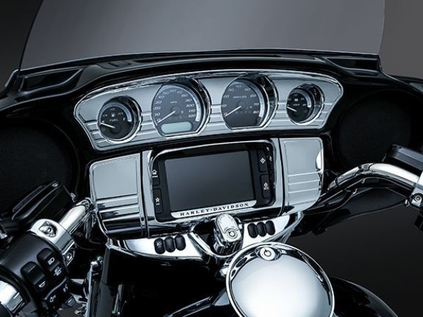 画像3: Tri-Line/トライライン メータートリム 2014年以降ツーリングモデル/トライク用 クローム (3)