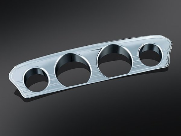 画像2: Tri-Line/トライライン メータートリム 2014年以降ツーリングモデル/トライク用 クローム (2)