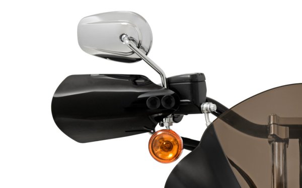 画像4: メンフィスシェード ハンドガード 96-03 スポーツスター用 クリア/ブラック (4)