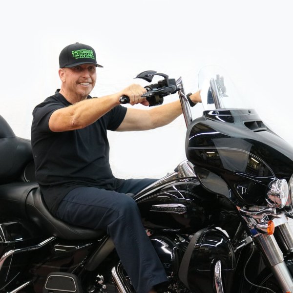 画像2: モンキーバガーバー 16インチ クローム/ブラック 97年以降のバットウイングツーリングモデル用 (2)