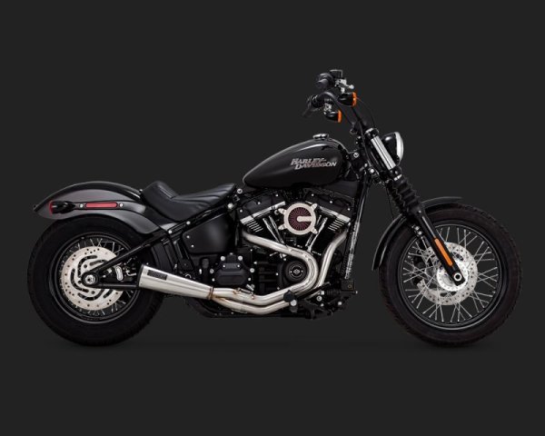 画像5: PCX ステンレス 2-1 アップスイープ M8ソフテイル用 (5)