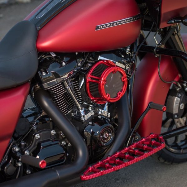 画像4: NESS KNURLED フットペグ&シフター レッド (4)