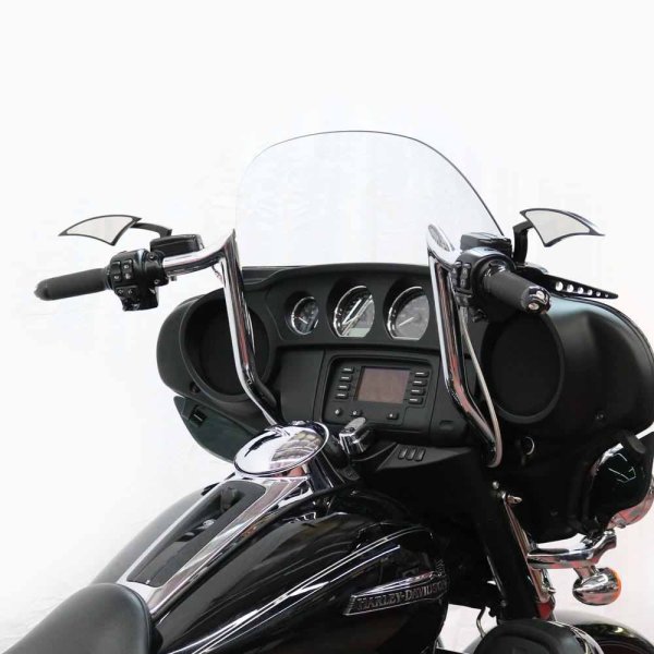 画像4: モンキーバガーバー 2014年以降のバットウイング用8/10/12/14/16インチ ブラック 配線加工済み  (4)