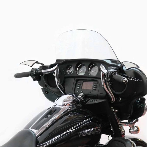 画像2: モンキーバガーバー 2014年以降のバットウイング用8/10/12/14/16インチ ブラック 配線加工済み  (2)