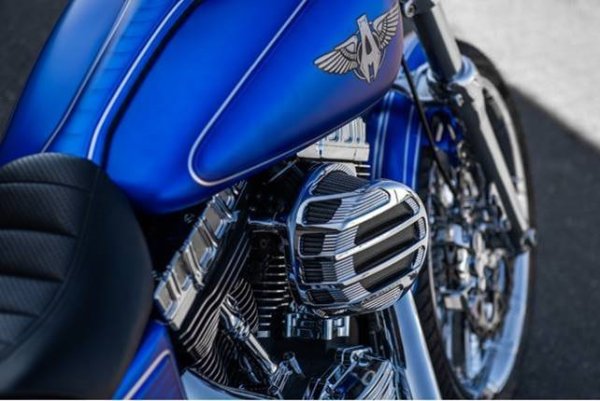 画像4: SideKick エアクリーナー M8用 ブラック/クローム (4)