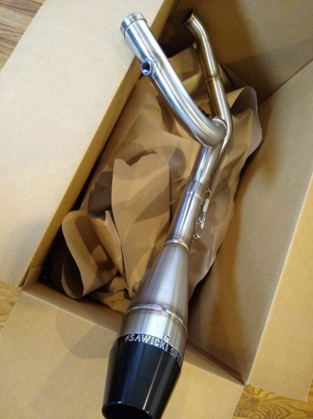 画像2: SAWICKI SPEED SHORTY 2in1 マフラー M8バガー用 ステン (2)