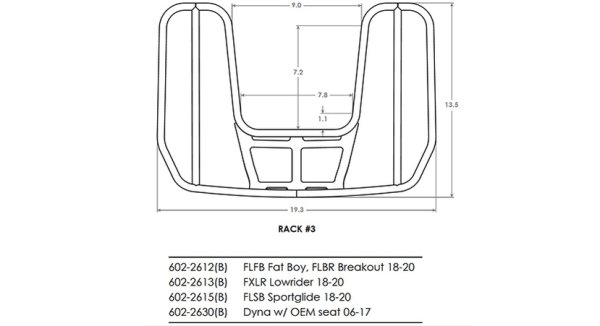 画像4: COBRA デタッチャブル ラップアラウンドラック FLSB/FXLRST (4)