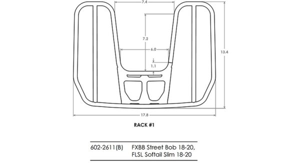 画像4: COBRA デタッチャブル ラップアラウンドラック FLSL/FLDE/FXBB/FXST (4)